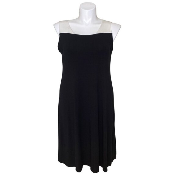 Eileen Fisher Firefly Viscose Jersey Dress w/ Back Cutout, Women's Size L - Picture 3 of 12